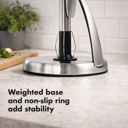 Aflrycosh® Countertop Paper Towel Holder, Freestanding Paper Roll Stand for Kitchen Countertops